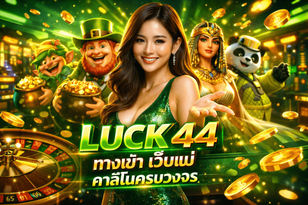 LUCK44 ทางเข้า เว็บแม่ คาสิโนครบวงจร ฝากและถอนเร็ว